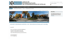 Desktop Screenshot of bwl1.ovgu.de