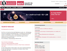 Tablet Screenshot of math.ovgu.de