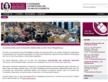 Tablet Screenshot of kybernetik.ovgu.de