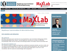 Tablet Screenshot of maxlab.ovgu.de